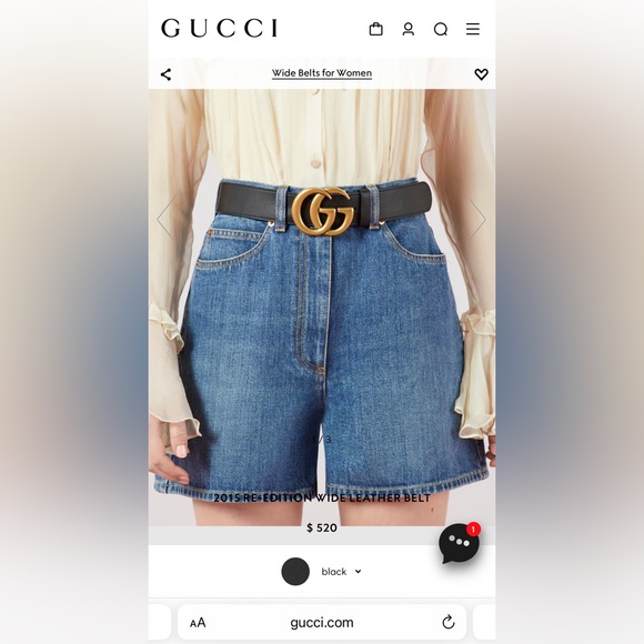 Gucci Leather Women’s Belt GG MARMONT - Picture 3 of 6